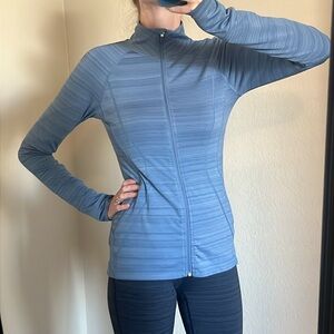 Athleta blue light workout zip-up